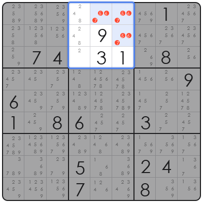 sudoku x wing technique